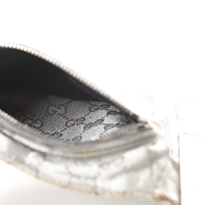 Gucci GG Monogram Web Double Pocket Belt Bag Silver 7 of 17