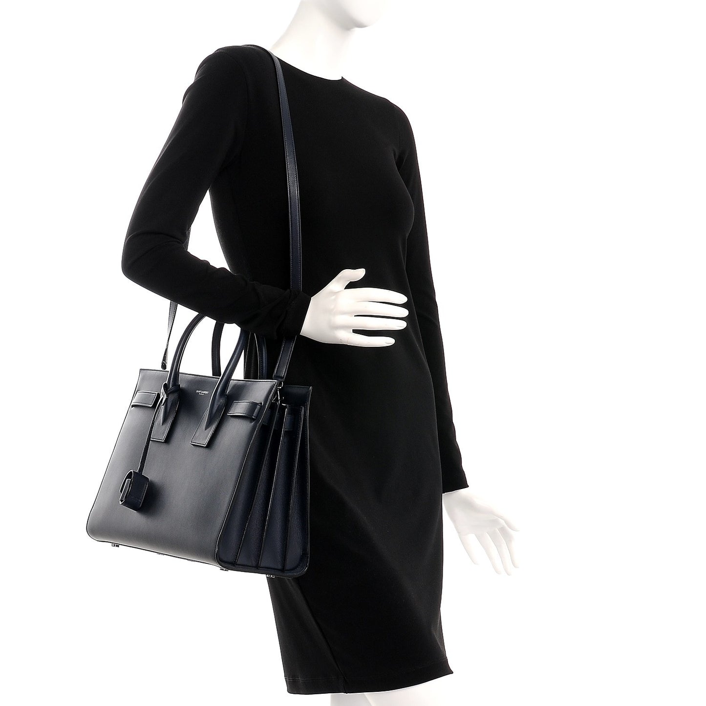Calfskin Small Sac De Jour Navy