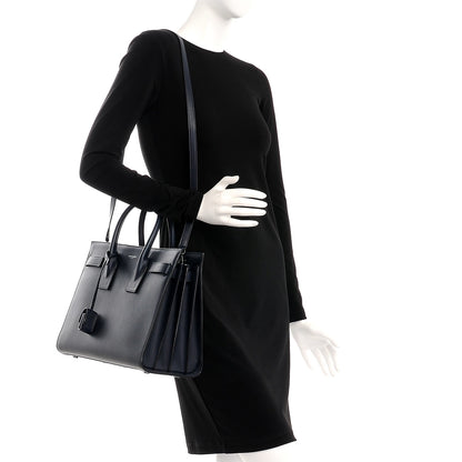 Saint Laurent Calfskin Small Sac De Jour Navy 2 of 9