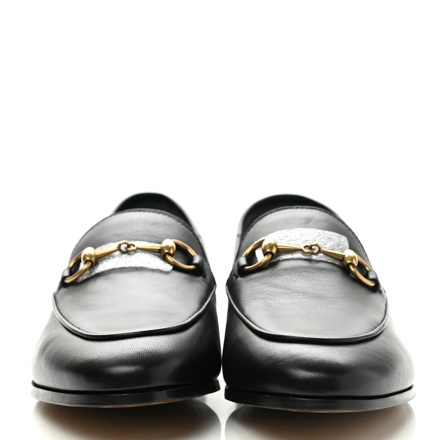 Gucci Lambskin Womens Brixton Horsebit Loafers 36 Black 2 of 9