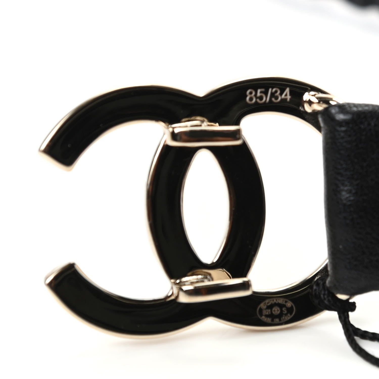 Chanel Calfskin CC Belt 85 34 Black 4 of 6