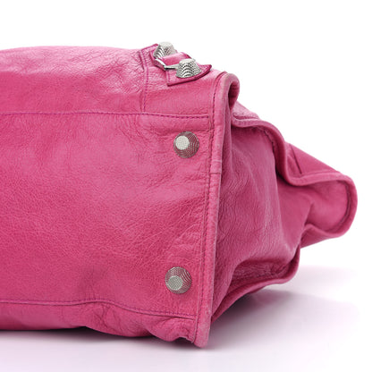 Balenciaga Agneau Giant 21 Silver Hardware Weekender Cyclamen Fucsia 6 of 13