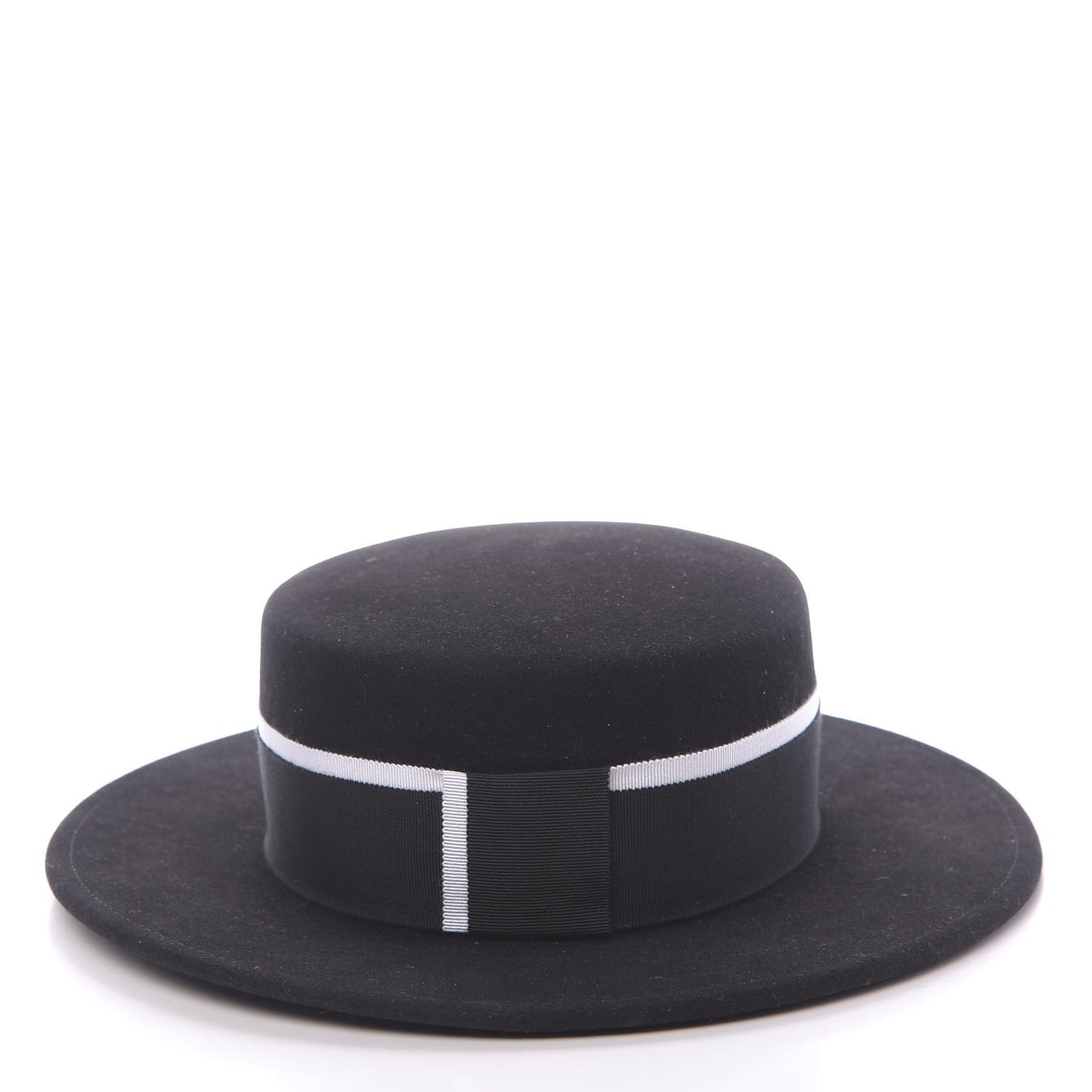 Felt Hat M Black White