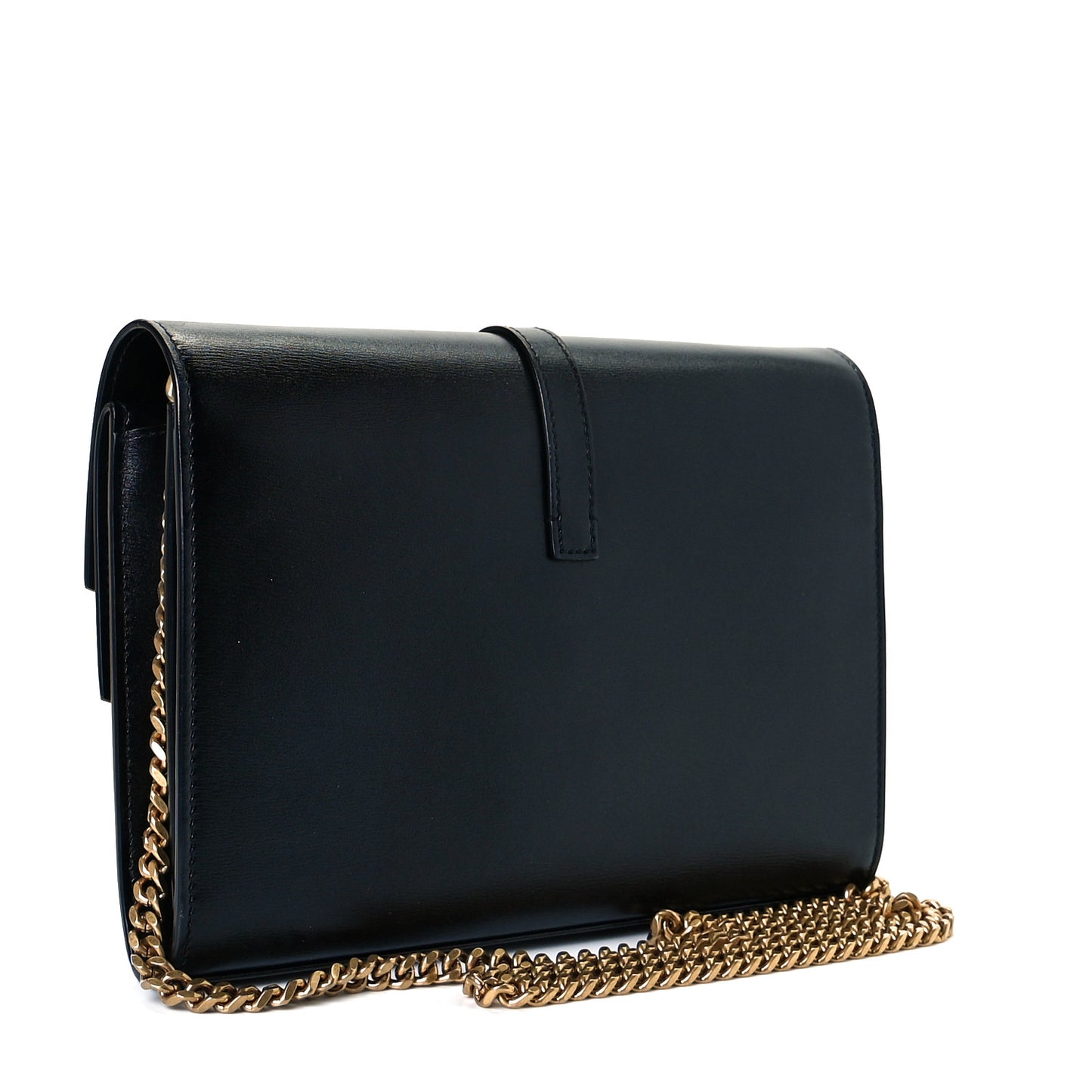 Smooth Calfskin Monogram Sulpice Chain Wallet Black