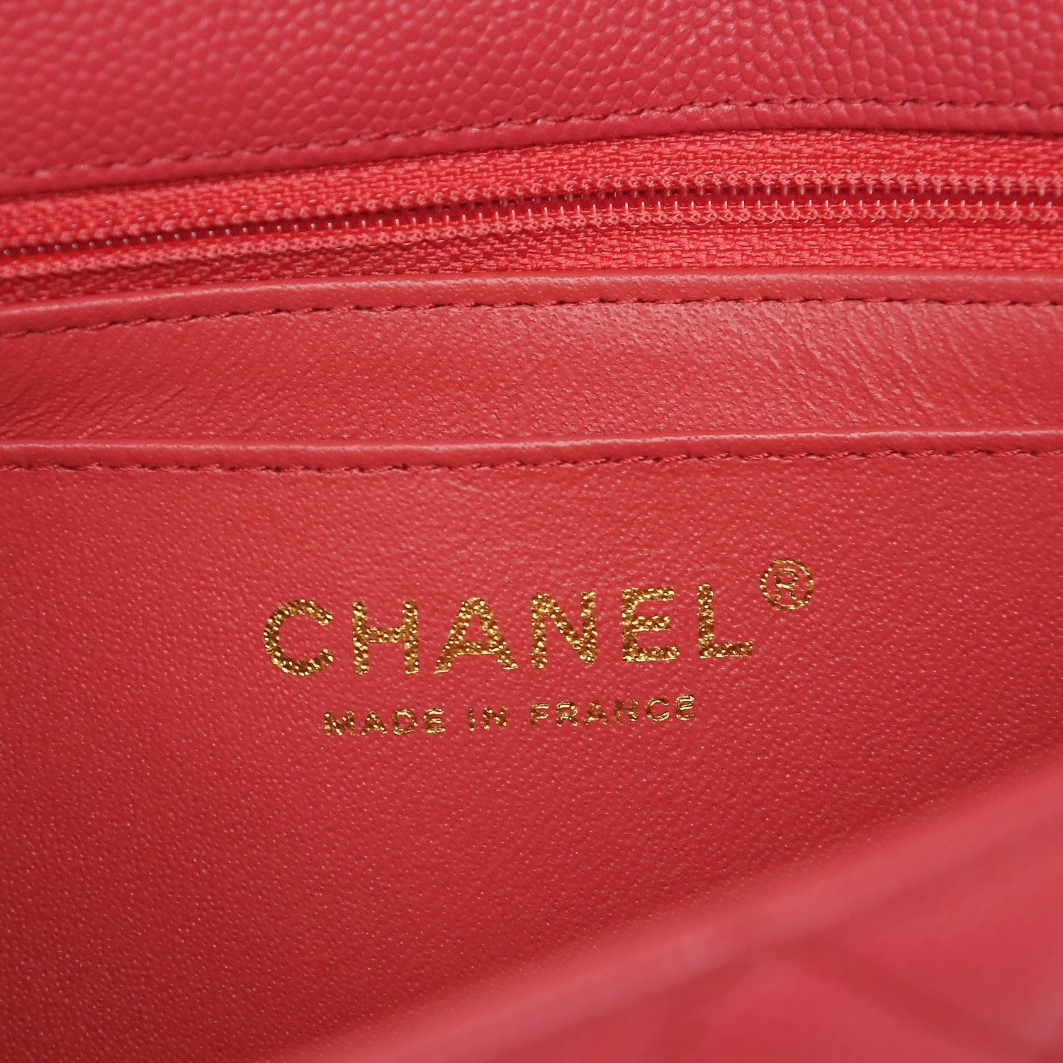 Chanel Caviar Quilted Mini Rectangular Flap Dark Pink 6 of 8