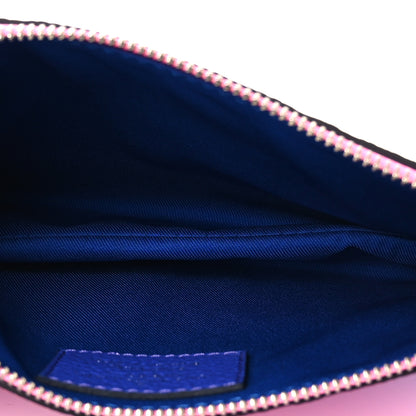 Louis Vuitton Taurillon Illusion Trio Pouch Bleu Rose 5 of 11