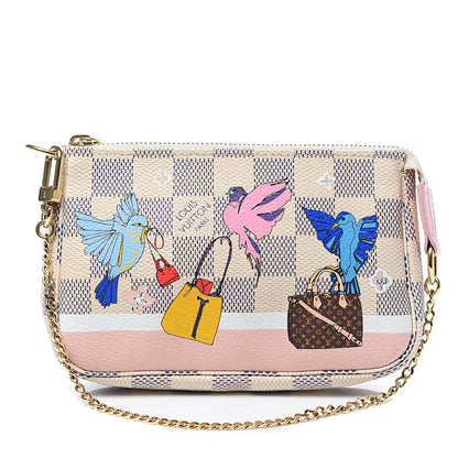Louis Vuitton Damier Azur 2018 Christmas Animation Mini Pochette Accessories 1 of 5