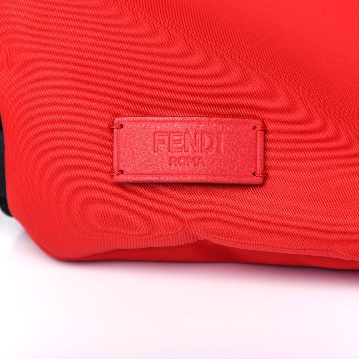 Fendi Nylon Vitello Elite Flamingo Fox Goat Fur Lightning Monster Eyes Backpack Rosso Black 10 of 10