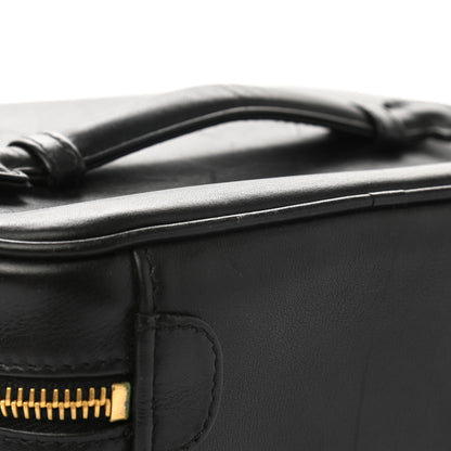 Chanel Lambskin Vanity Cosmetic Case Black 11 of 12