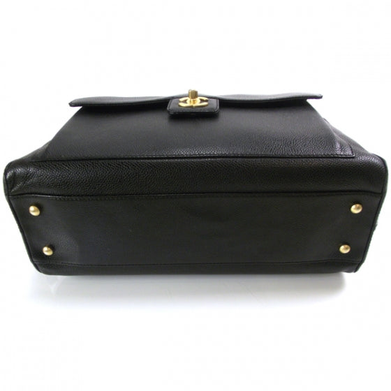 Chanel Caviar Chain Satchel Black 4 of 12