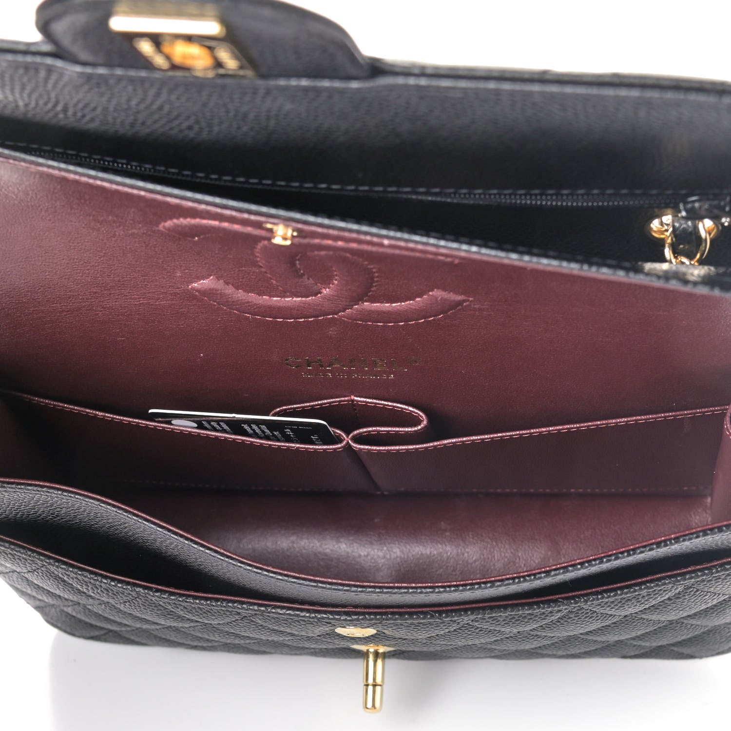 Chanel Caviar Quilted Medium Double Flap Black 4 of 4