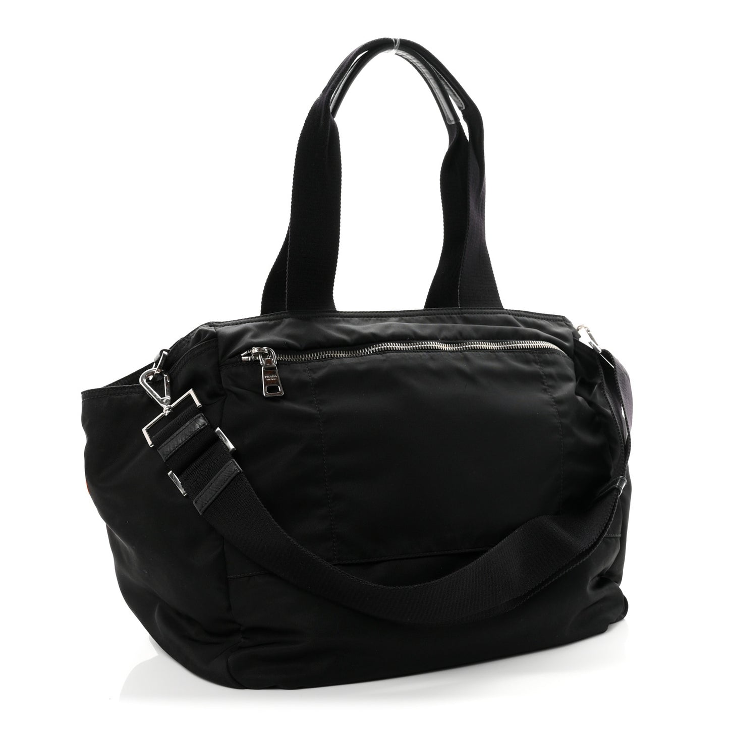 Tessuto Nylon Vela Diaper Bag Black