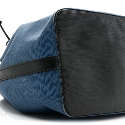 Louis Vuitton Epi Petit Bi-Color Noe Bleu Toledo Black 8 of 19