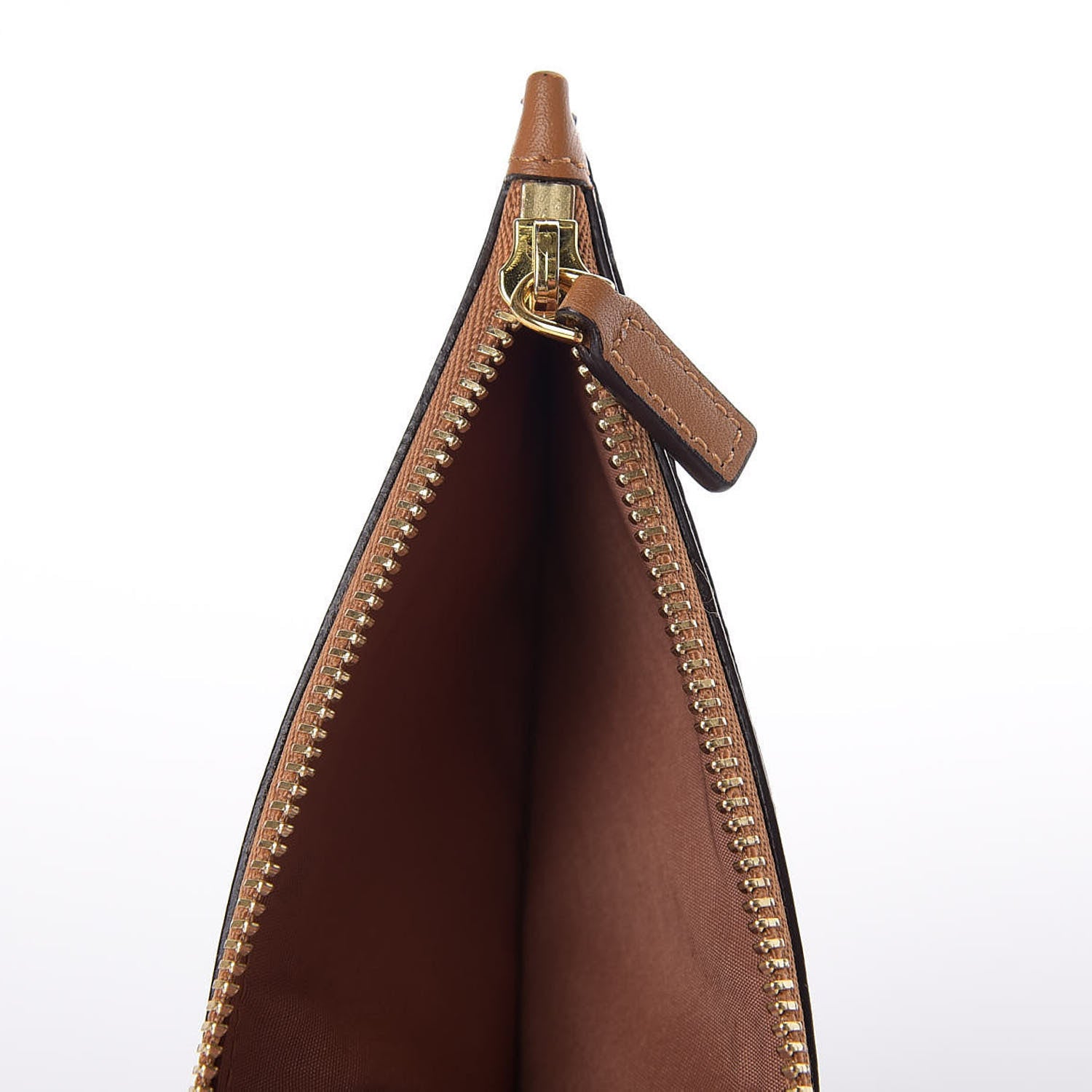 MCM Visetos Neck Strap Card Case Holder Cognac 4 of 5