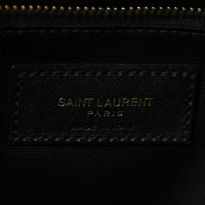 Saint Laurent Calfskin Y Quilted Monogram Large Loulou Chain Satchel Black 6 of 10
