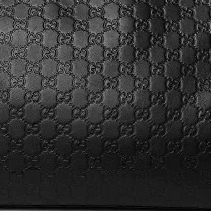 Gucci Guccissima Signature Large Shoulder Tote Bag Black 8 of 10