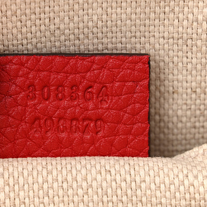 Gucci Pebbled Calfskin Small Soho Disco Bag Tabasco Red 7 of 10