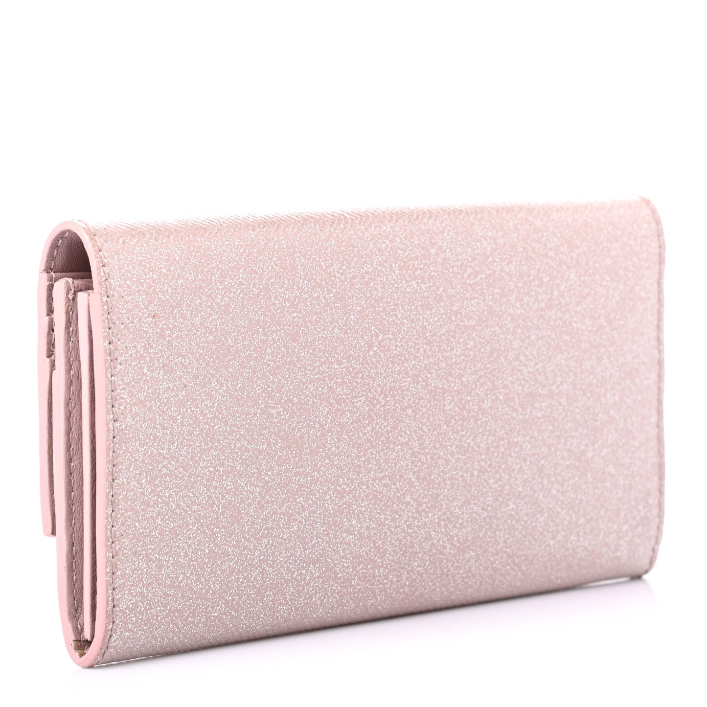 Patent Glitter Porter Continental Wallet Pale Orchid