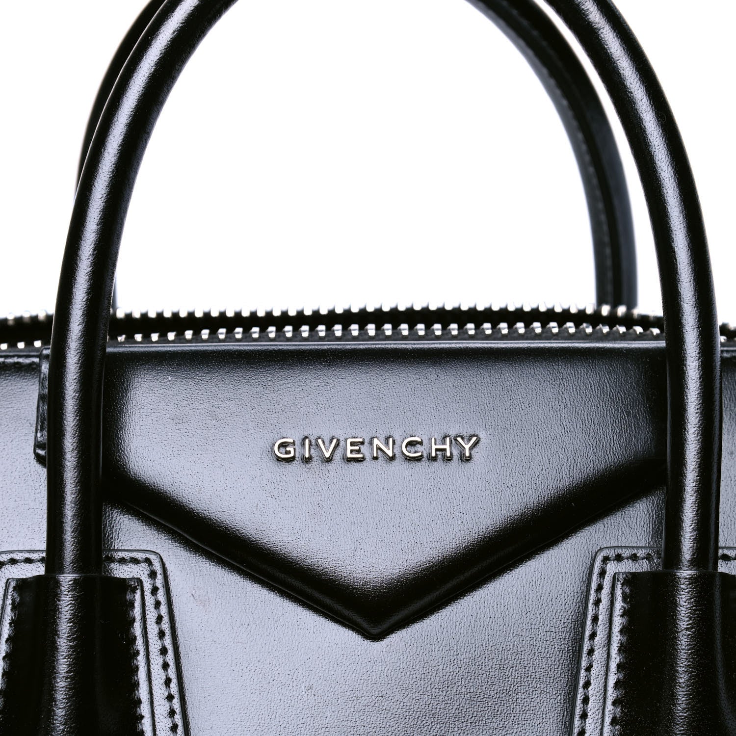 Givenchy Shiny Lord Calfskin Medium Antigona Black 4 of 5