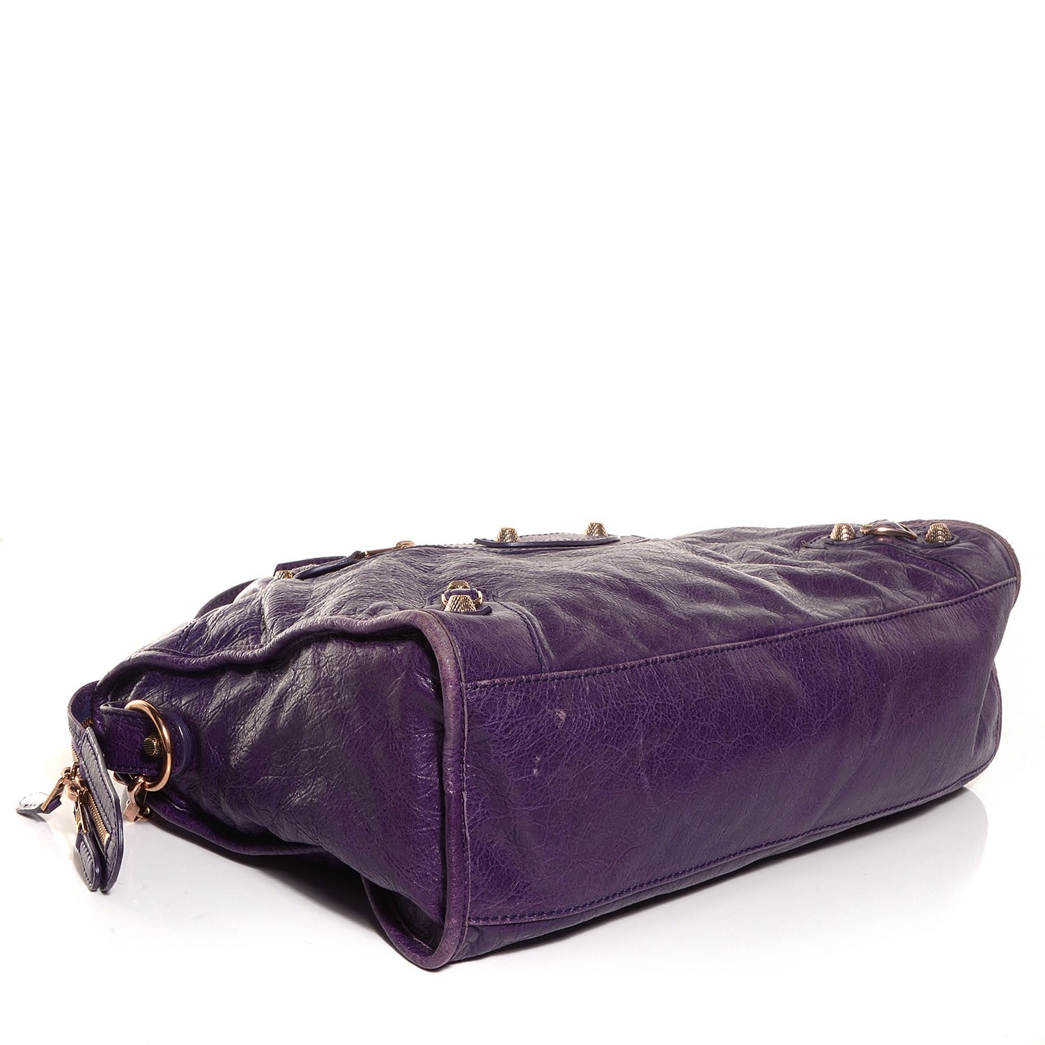 Balenciaga Agneau Giant 12 Rose Gold Hardware City Dark Violet 7 of 12