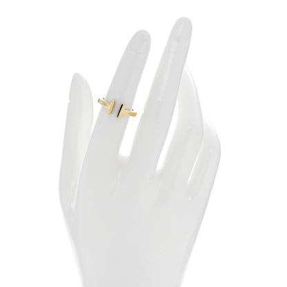 Tiffany 18K Yellow Gold T Square Ring 50 5.5 2 of 4