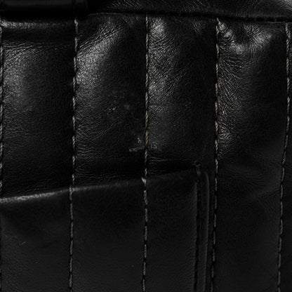 Chanel Lambskin Vertical Quilted Mademoiselle Satchel Black 12 of 13