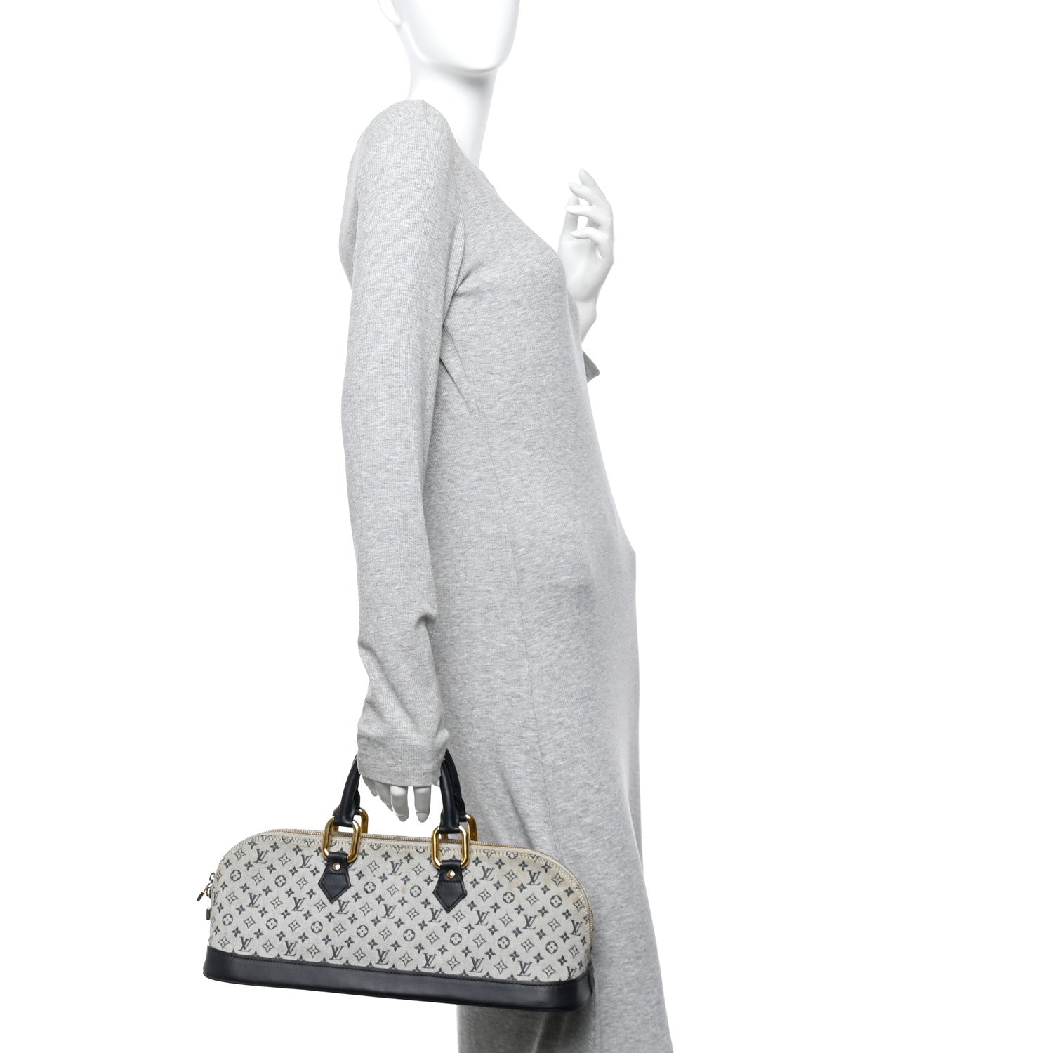 Louis Vuitton Mini Monogram Alma Long Blue 2 of 16