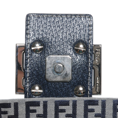 Fendi Zucchino Crystal Baguette Navy 5 of 8