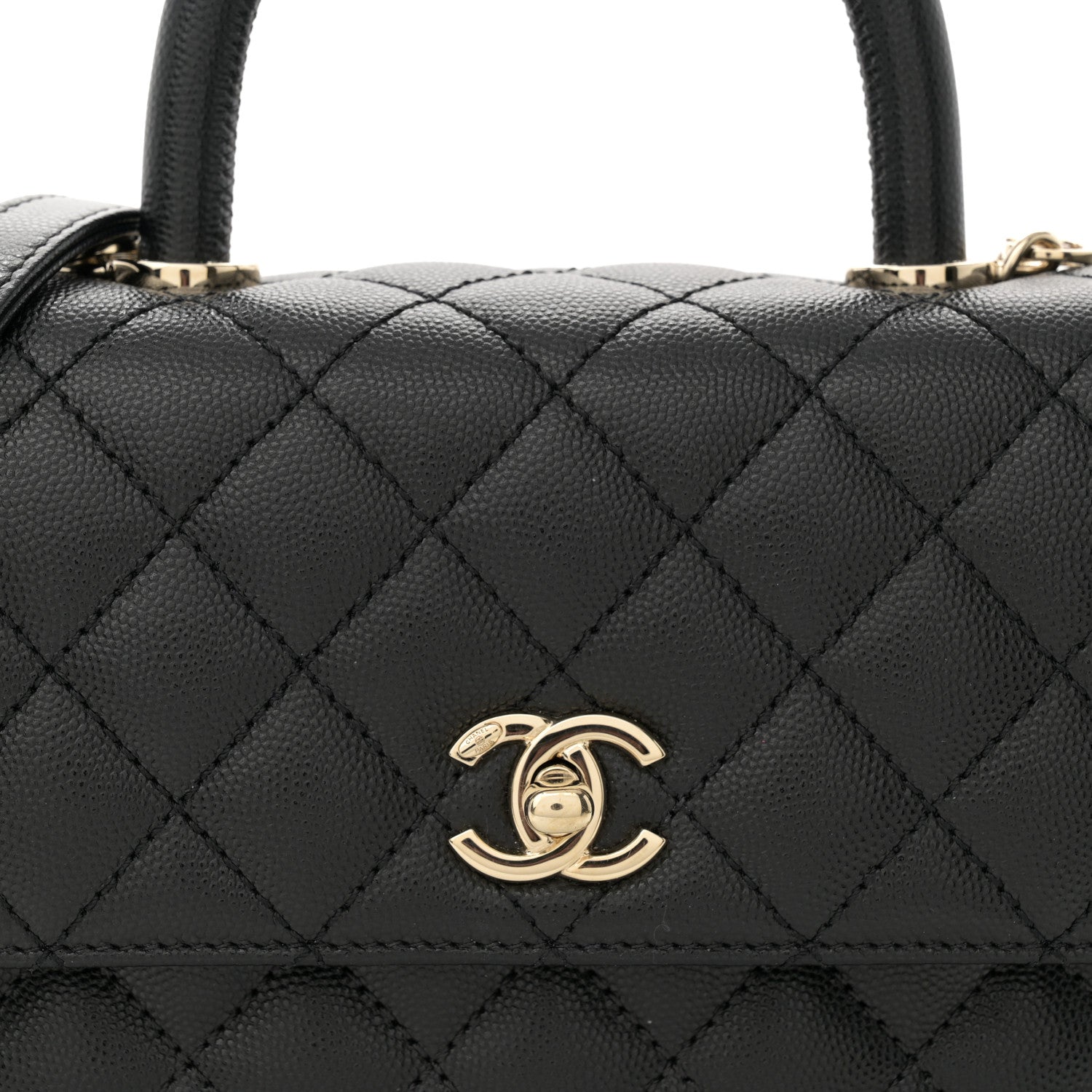 Chanel Caviar Quilted Mini Coco Handle Flap Black 8 of 13