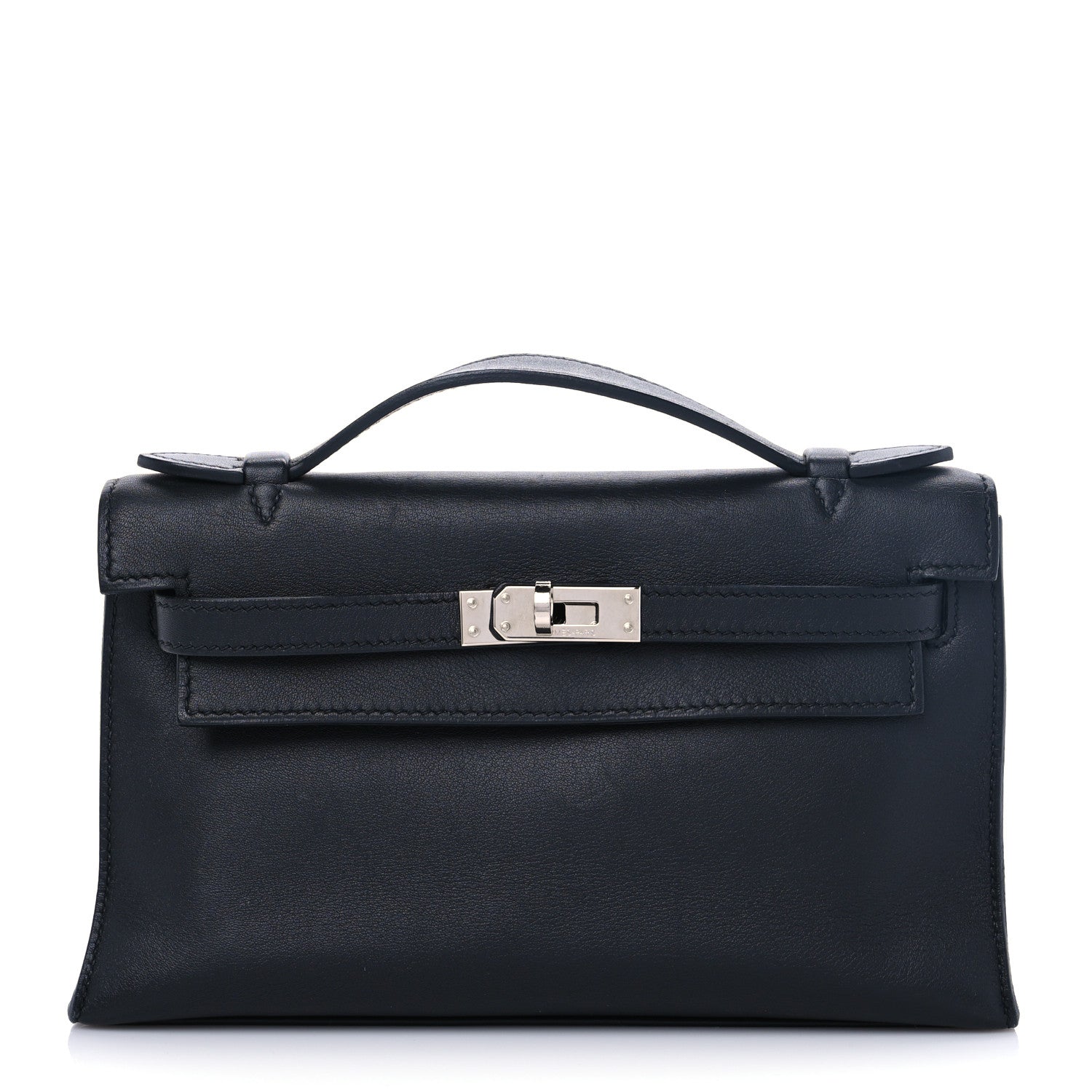Hermes Swift Kelly Pochette Clutch Black 2 of 15