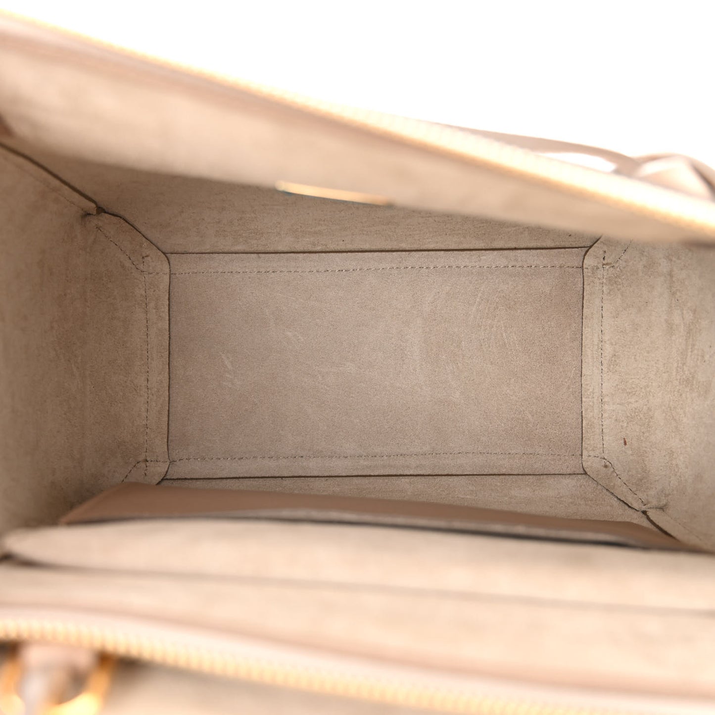 Grained Calfskin Micro Belt Bag Light Taupe