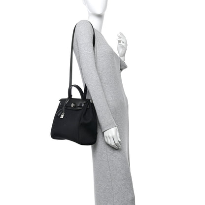 Hermes Military Toile Vache Hunter Herbag Zip Retourne 31 PM Black 2 of 11