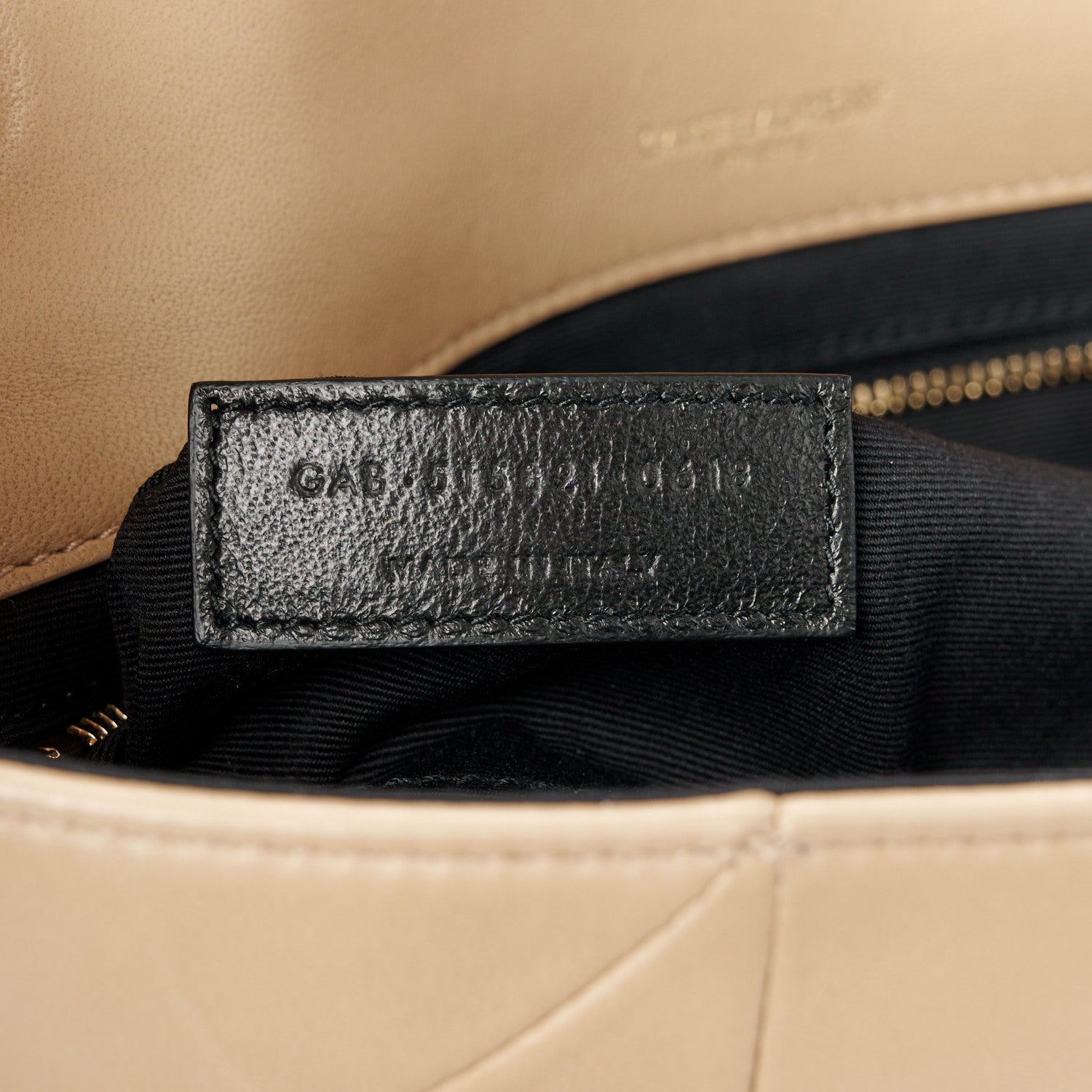 Saint Laurent Lambskin Patchwork Monogram Medium Jamie Beige 8 of 11