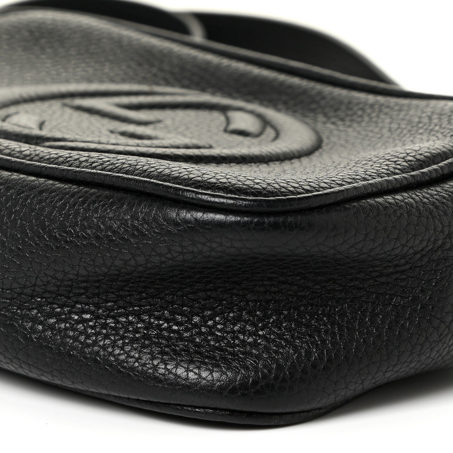Gucci Pebbled Calfskin Mini Soho Disco Bag Black 9 of 12