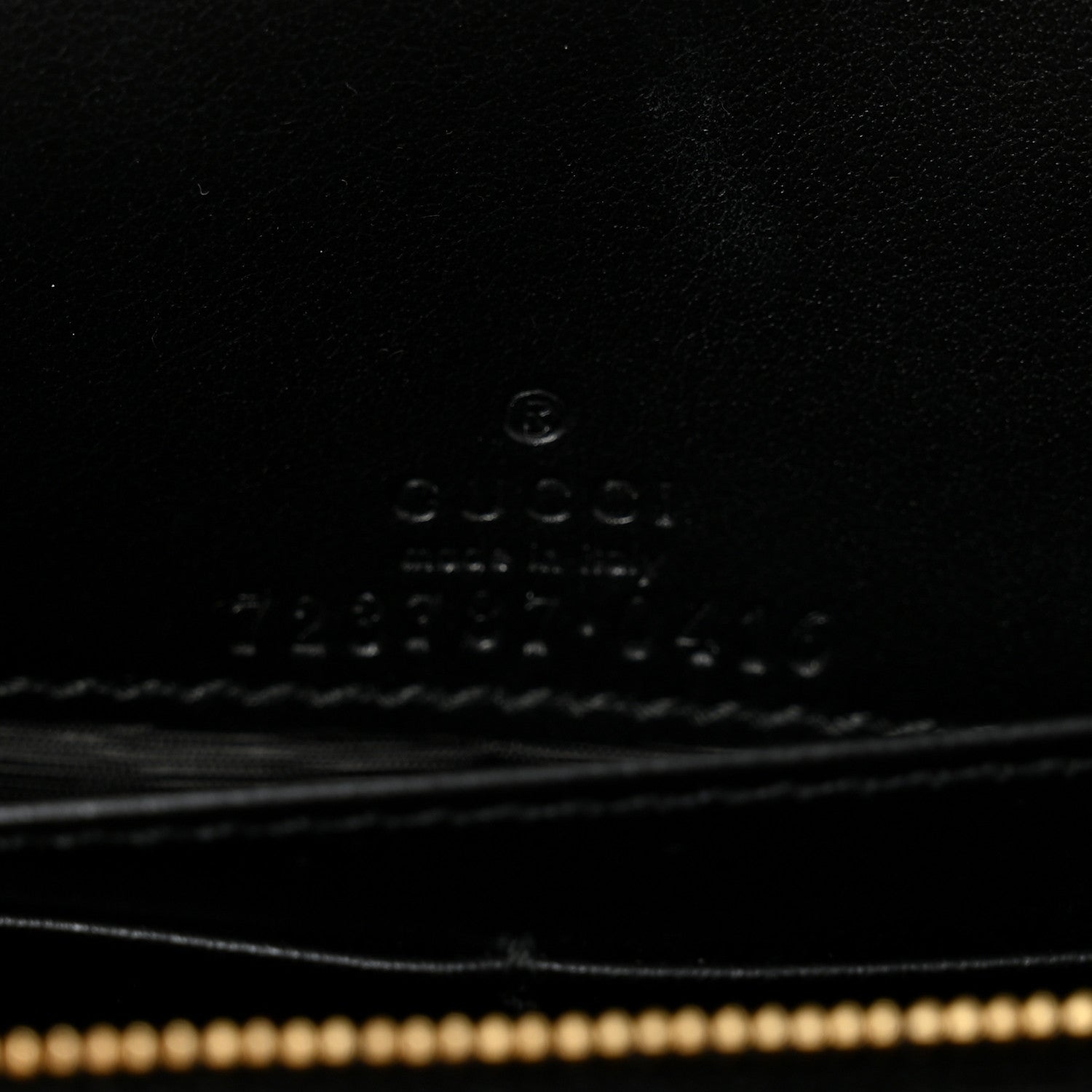 Gucci Calfskin GG Matelasse Chain Wallet Black 6 of 10
