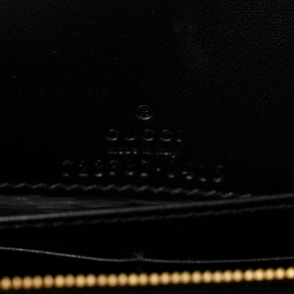 Gucci Calfskin GG Matelasse Chain Wallet Black 6 of 10