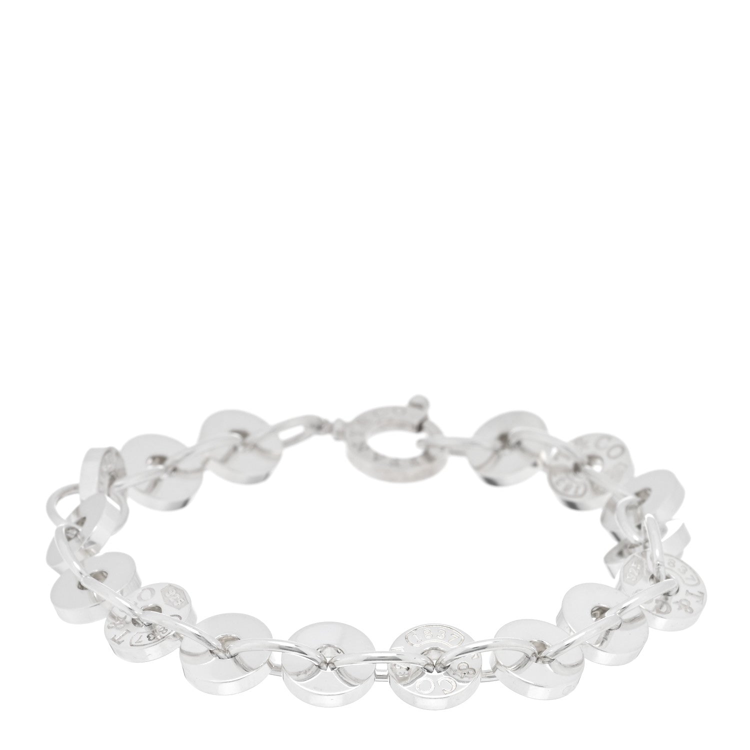 Tiffany Sterling Silver 1837 Circle Bracelet 1 of 3