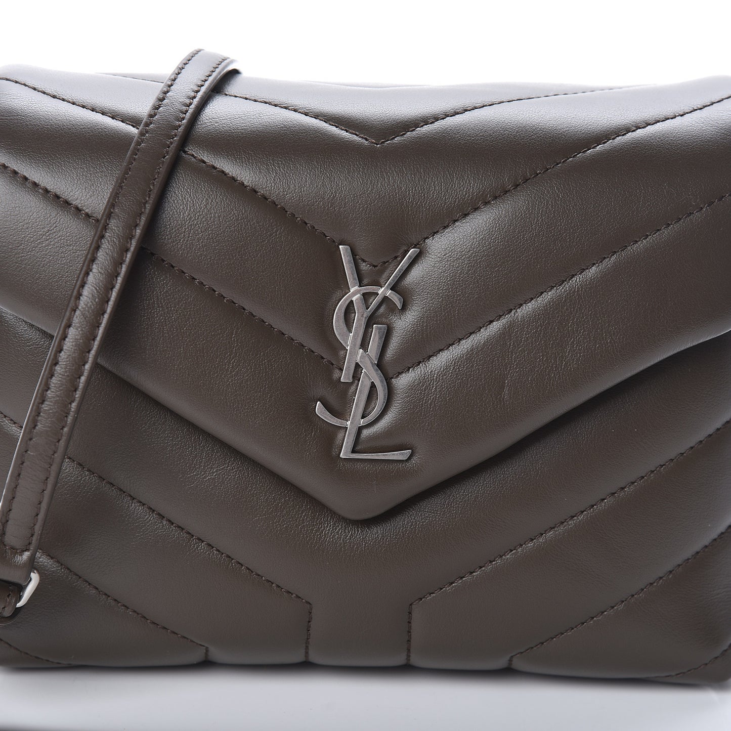 Calfskin Y Quilted Monogram Toy Loulou Crossbody Bag Faggio