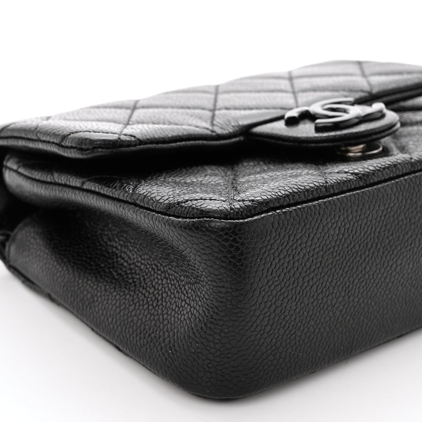 Caviar Quilted Incognito Mini Square Flap Black