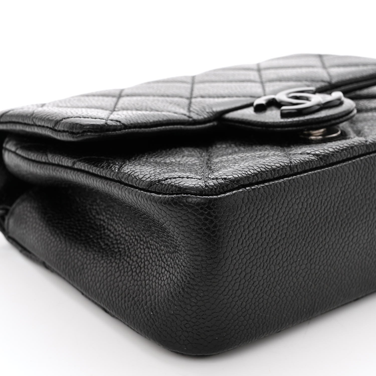 Chanel Caviar Quilted Incognito Mini Square Flap Black 9 of 11