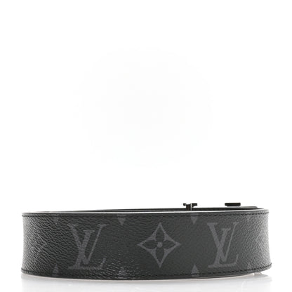 Louis Vuitton Calfskin Monogram Eclipse 35mm LV Initiales Reversible Belt 85 34 3 of 6