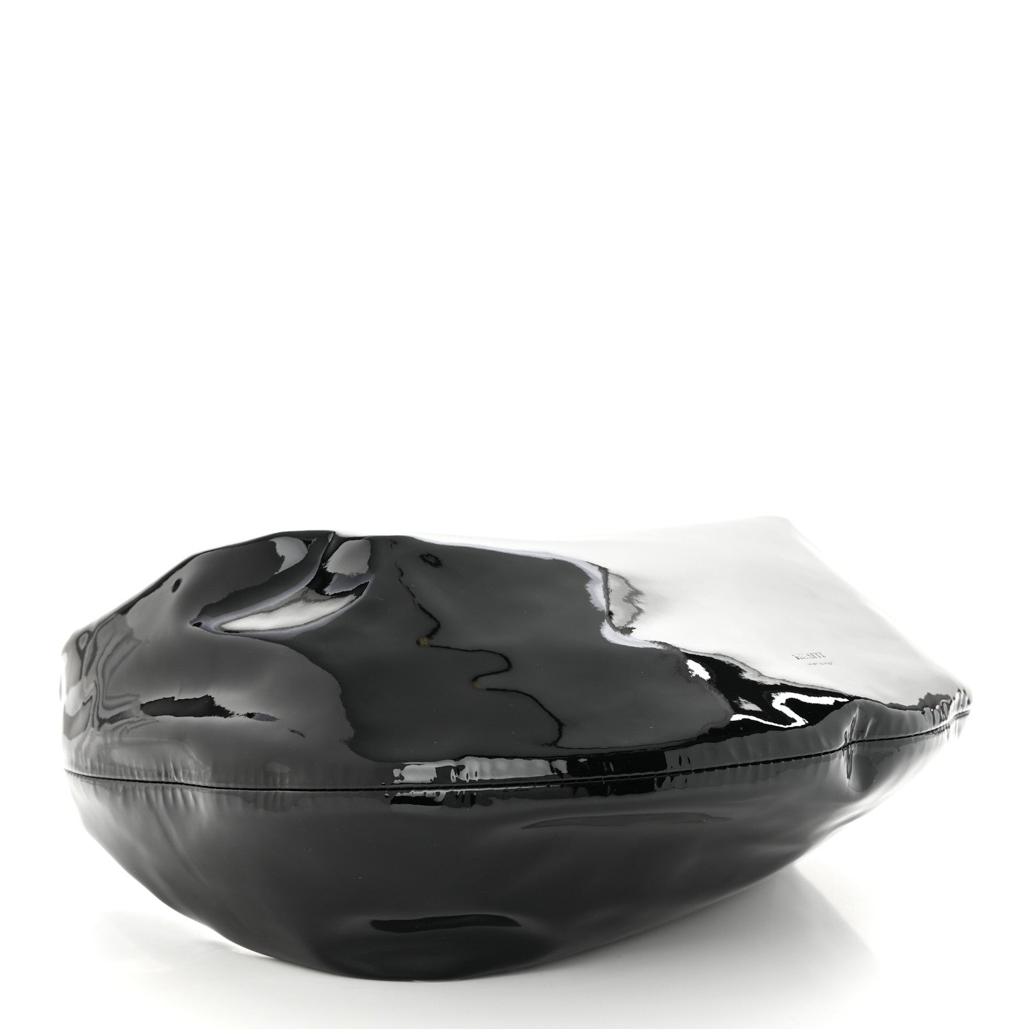 Khaite Patent Medium Olivia Hobo Black 4 of 9