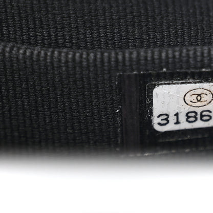 Chanel Lambskin Quilted Top Handle Flap Clutch With Chain Black 7 of 14