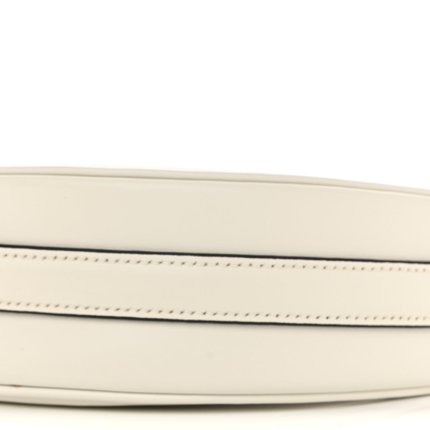 Soft Calfskin Arque Shoulder Bag White