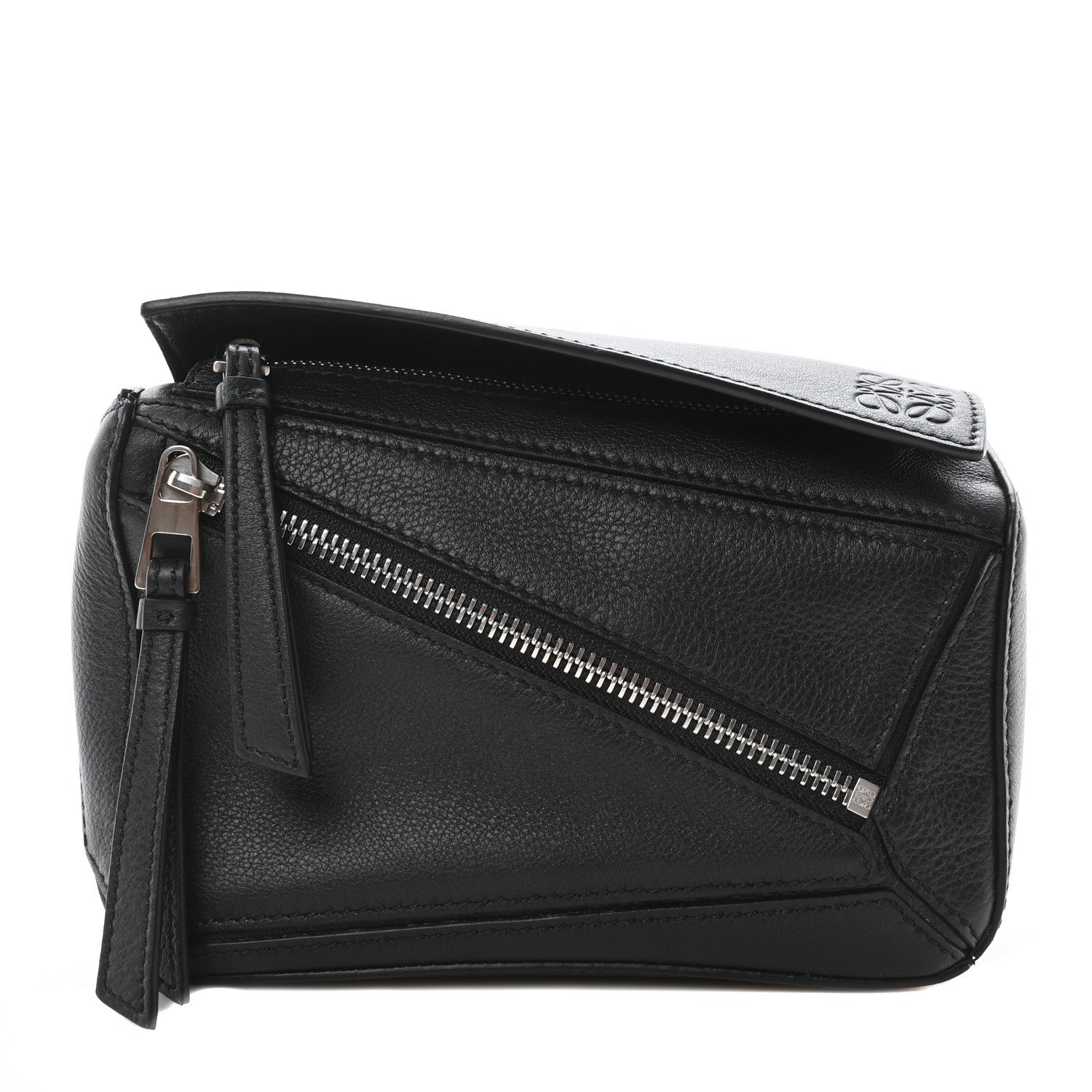 Loewe Calfskin Mini Puzzle Bumbag Black 1 of 9