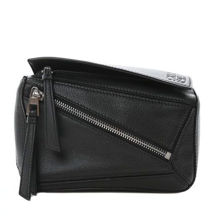 Loewe Calfskin Mini Puzzle Bumbag Black 1 of 9