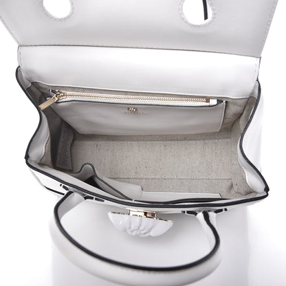 Versace Calfskin Medium Palazzo Empire Bag White 7 of 8
