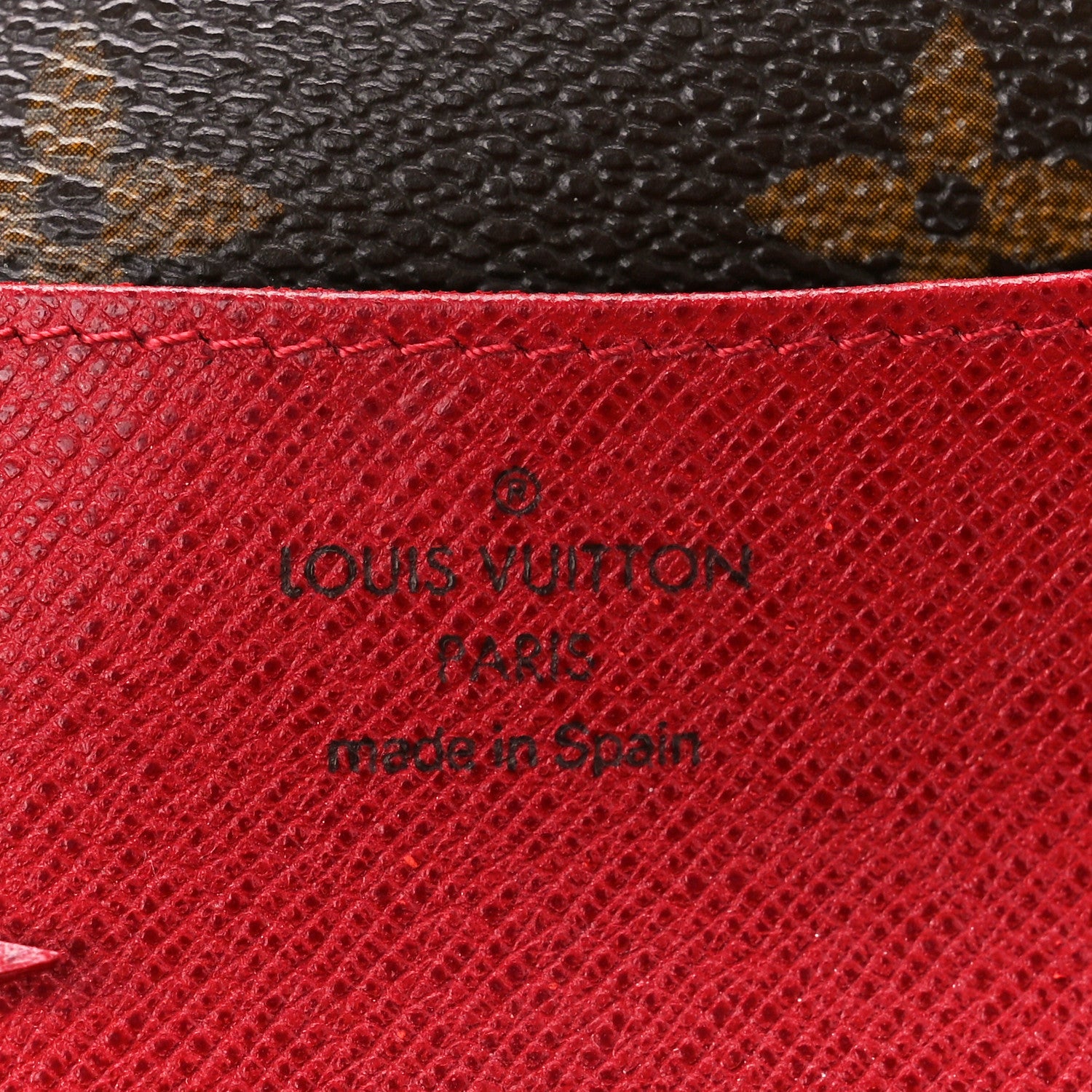 Louis Vuitton Monogram Emilie Wallet Rouge 7 of 13
