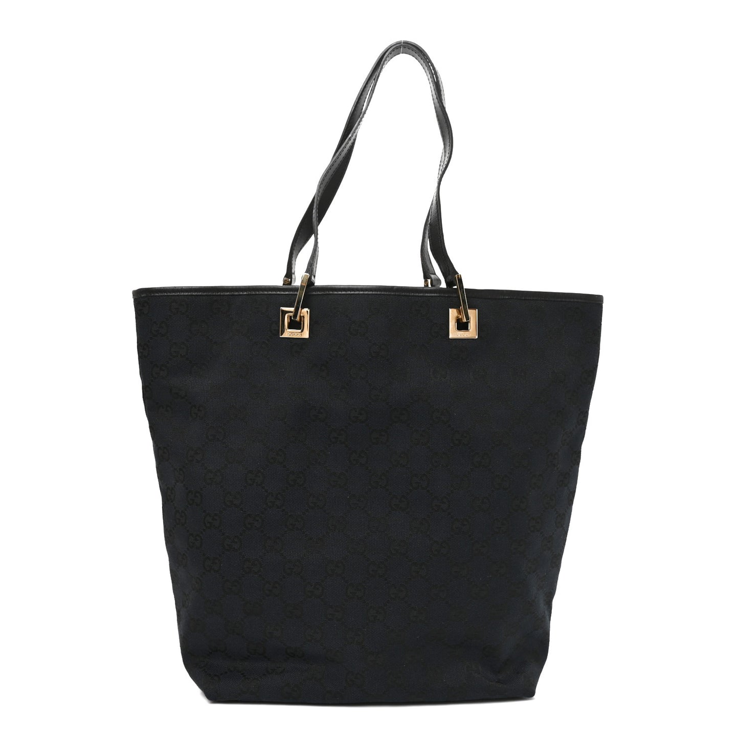 Monogram Large Bucket Tote Black