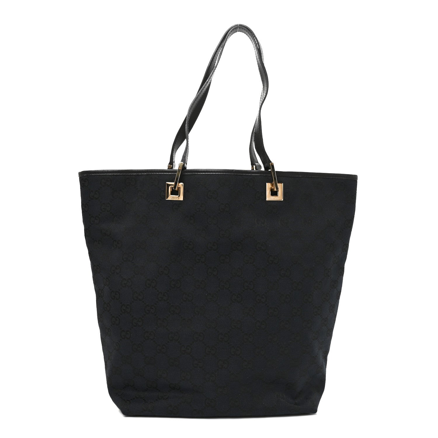 Gucci Monogram Large Bucket Tote Black 1 of 9